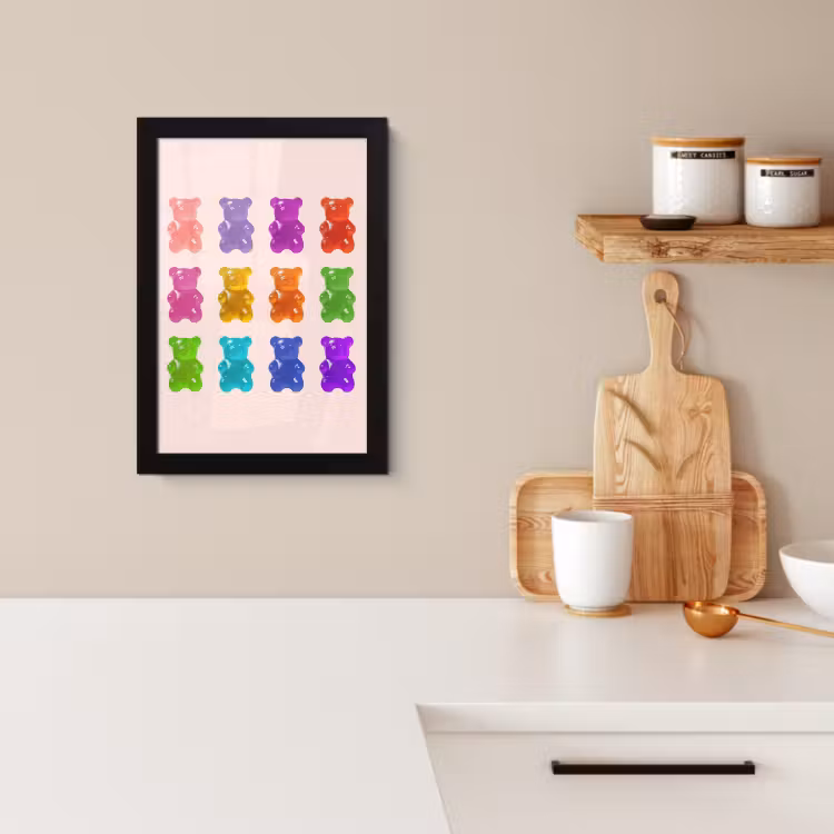 Cadre Photo - Ours - Coloré - Bonbons — 4