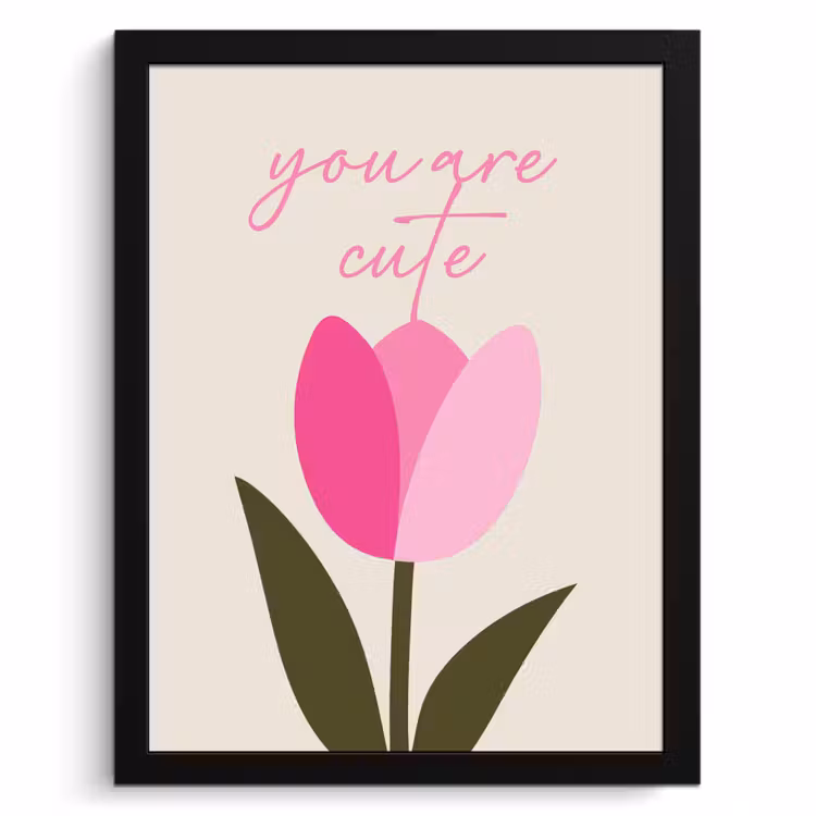 Cadre Photo - Tulipe - Rose - Valentin - Fleur — 1