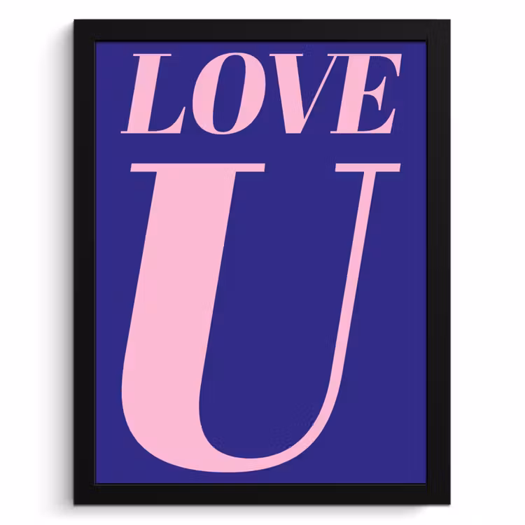 Cadre Photo - Amour - Bleu - Valentin — 1