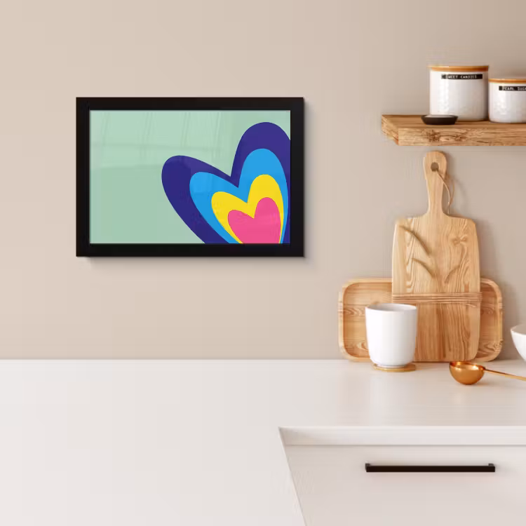 Cadre Photo - Coeurs - Colorés - Valentin — 2