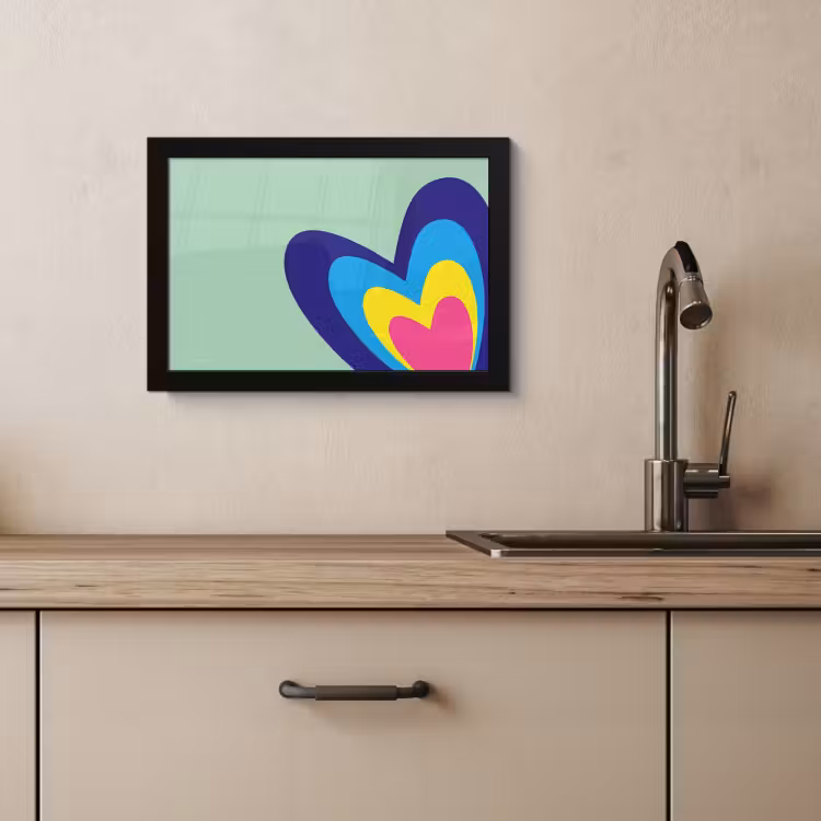 Cadre Photo - Coeurs - Colorés - Valentin — 3