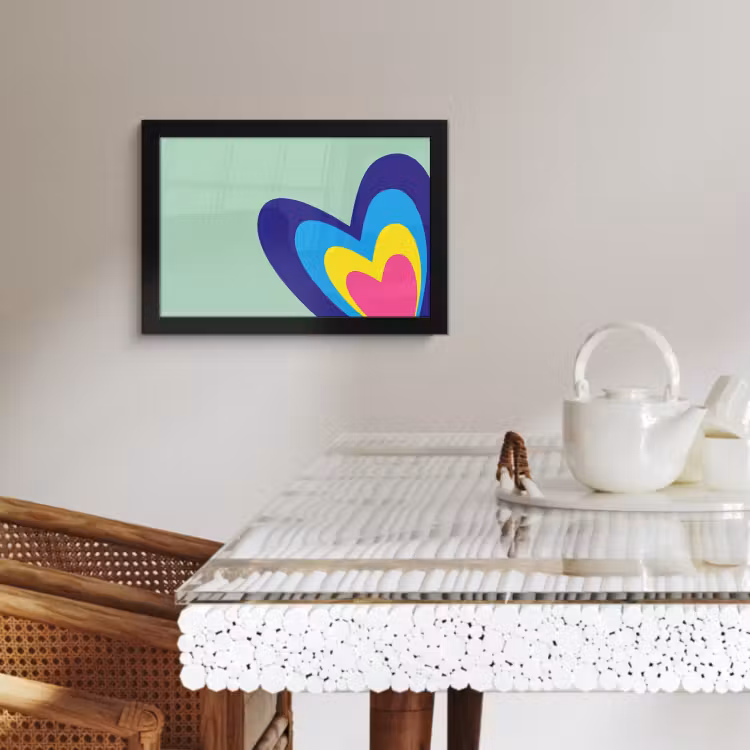 Cadre Photo - Coeurs - Colorés - Valentin — 4