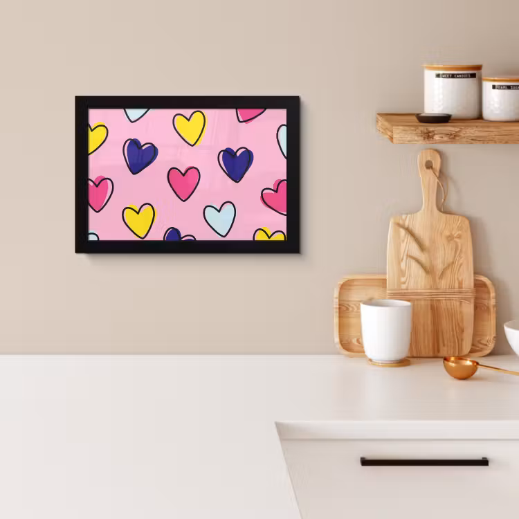 Cadre Photo - Coeurs - Valentin - Motif - Coloré — 4