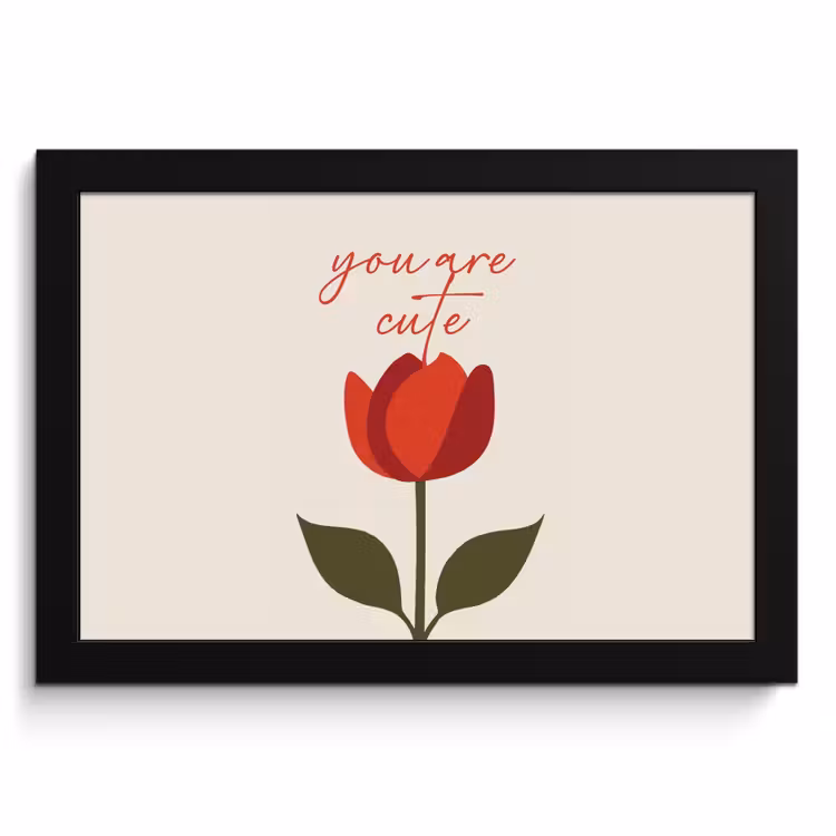 Cadre Photo - Rose - Rouge - Fleur - Valentin — 1