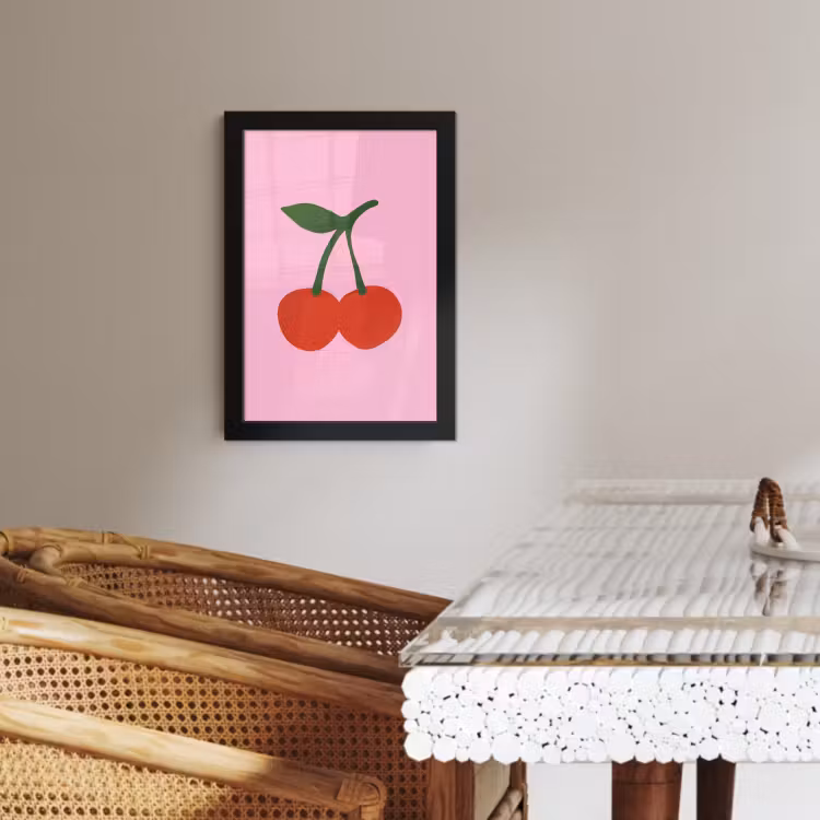 Cadre Photo - Cerises - Rose - Illustration — 4