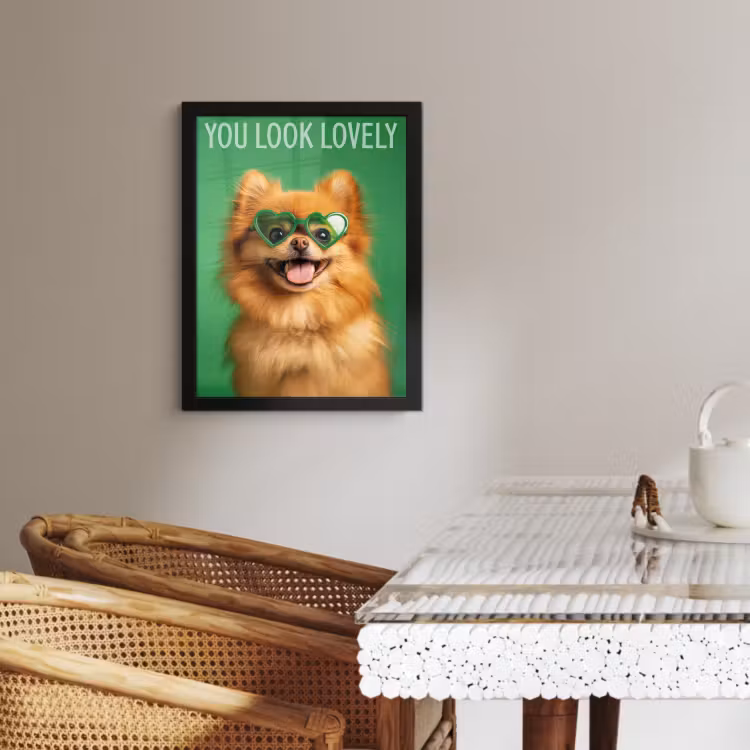 Cadre Photo - Chien - Lunettes de soleil - Valentin - Amour — 3