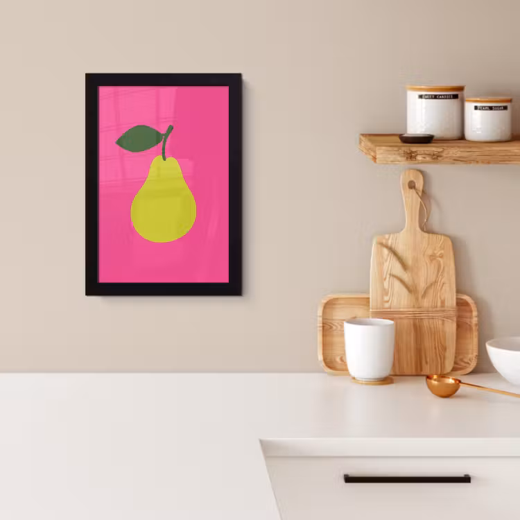 Cadre Photo - Illustration - Fruit - Poire - Vert — 2