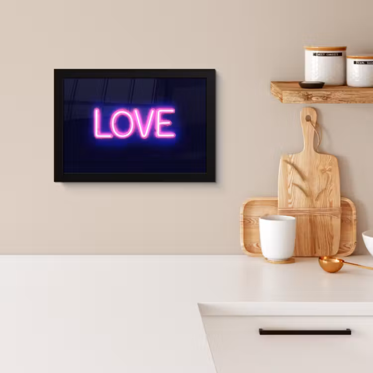Cadre Photo - Néon - Amour - Valentin — 2