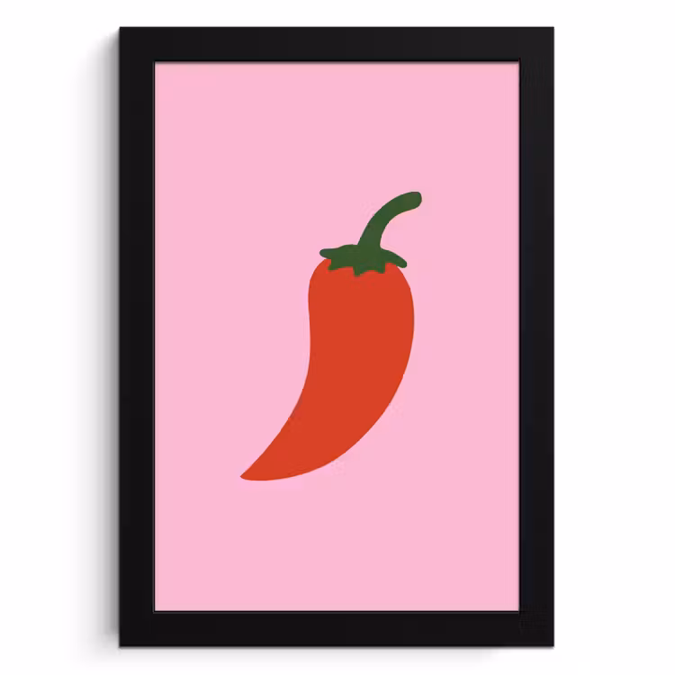 Cadre Photo - Poivre - Rouge - Illustration — 1