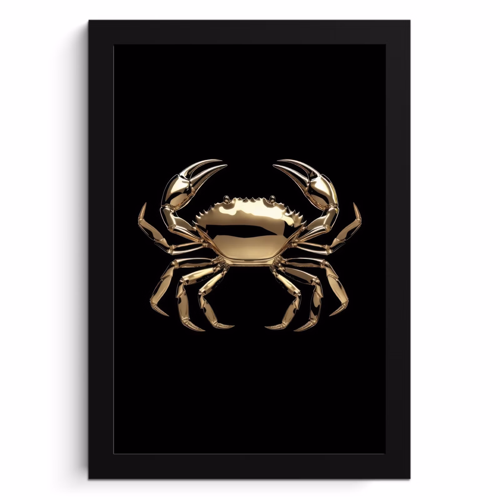 Cadre Photo - Or - Crabe - Animaux - Noir — 1