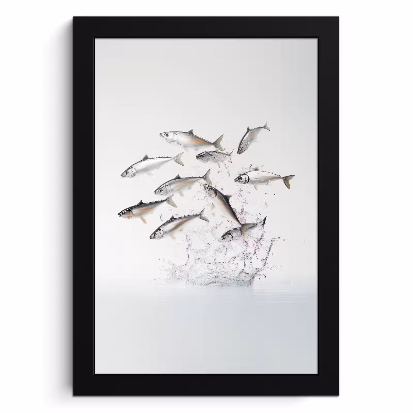 Cadre Photo - Poisson - Eau - Blanc — 1