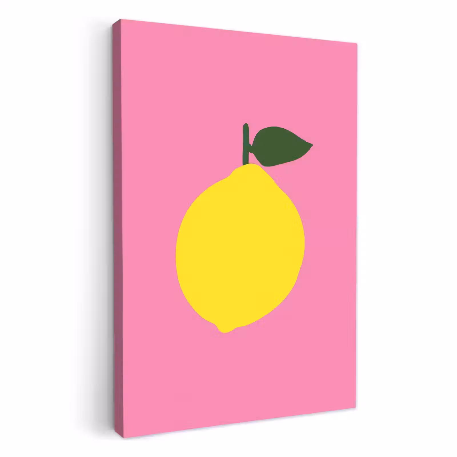 Tableau sur toile - Citron - Jaune - Frais — 1