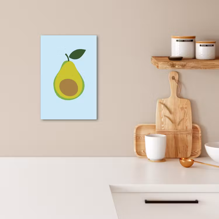 Tableau sur toile - Avocat - Illustration - Vert - Fruit — 2