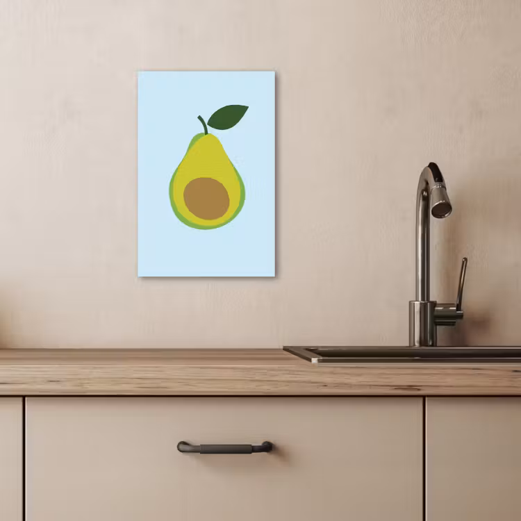 Tableau sur toile - Avocat - Illustration - Vert - Fruit — 3