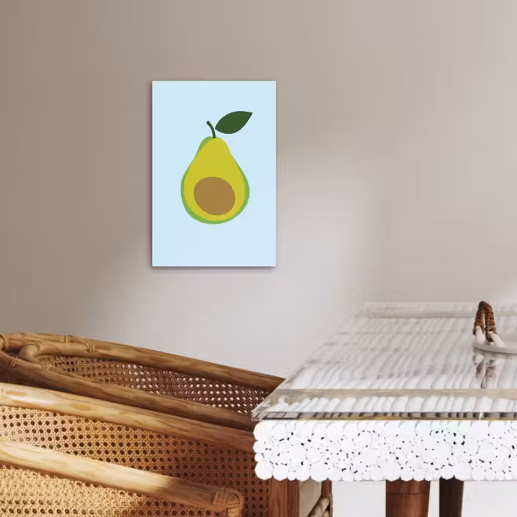 Tableau sur toile - Avocat - Illustration - Vert - Fruit — 4