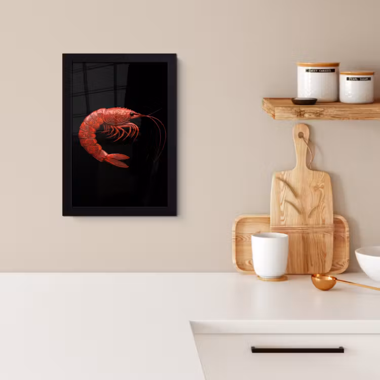 Cadre Photo - Crevette - Rouge - Animaux — 2