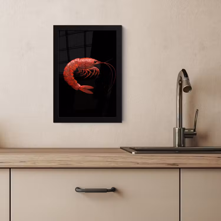 Cadre Photo - Crevette - Rouge - Animaux — 3