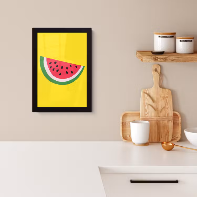 Cadre Photo - Fruit - Pastèque - Jaune — 2