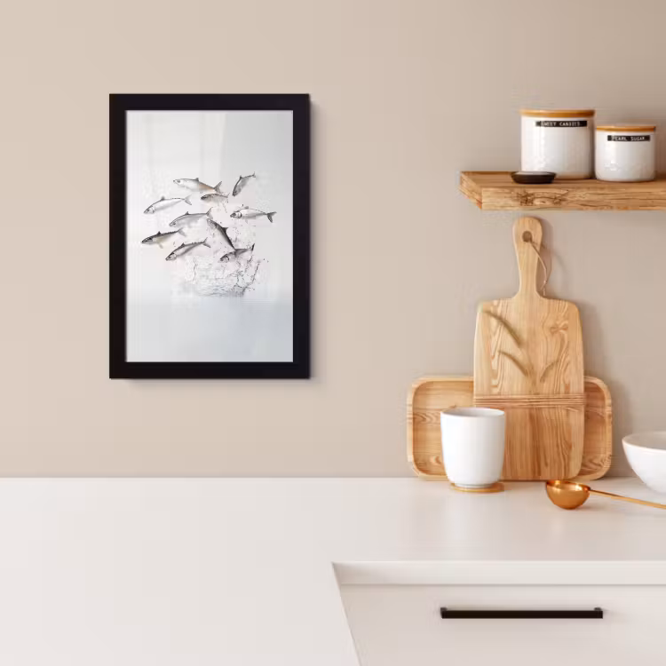 Cadre Photo - Poisson - Eau - Blanc — 3