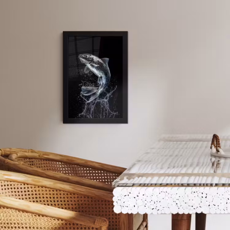 Cadre Photo - Poissons - Koi - Noir - Eau — 2
