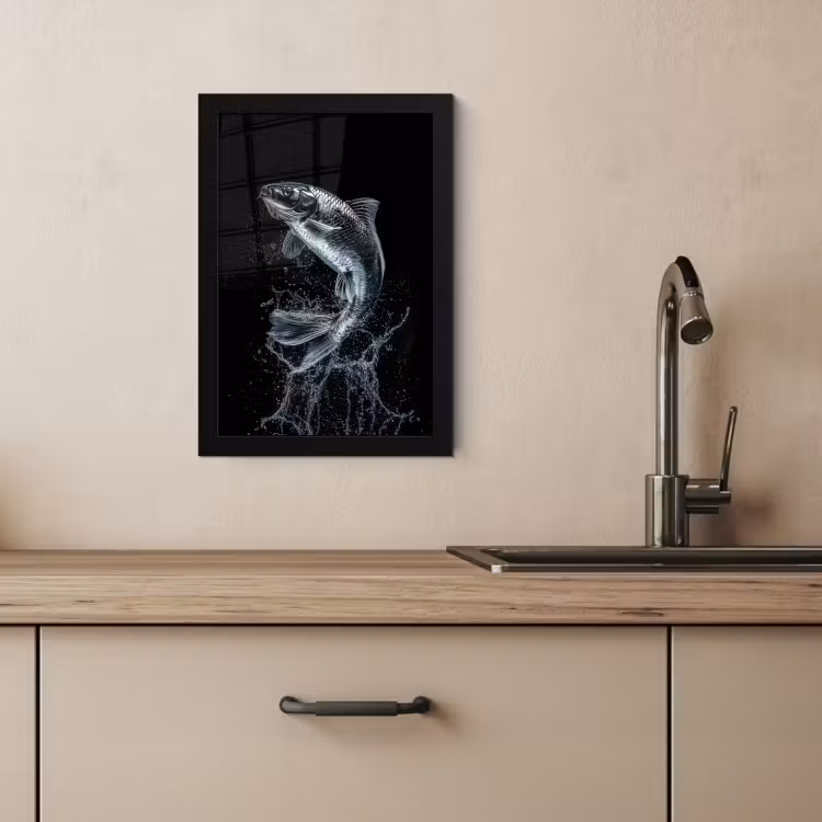 Cadre Photo - Poissons - Koi - Noir - Eau — 3