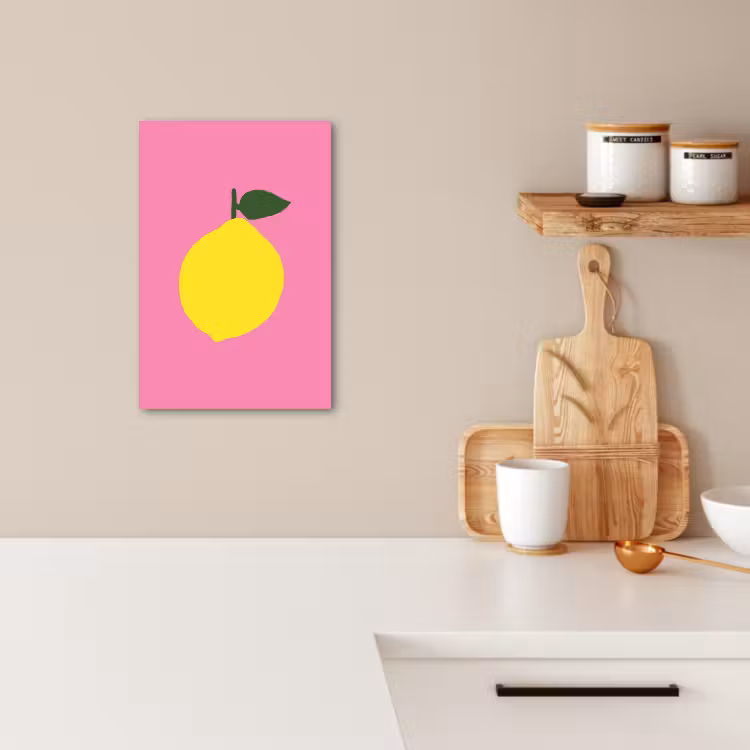 Tableau sur toile - Citron - Jaune - Frais — 2