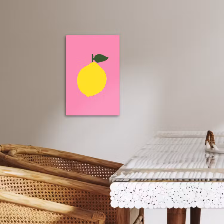 Tableau sur toile - Citron - Jaune - Frais — 3