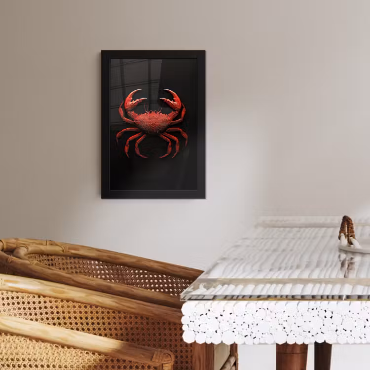 Cadre Photo - Crabe - Rouge - Poissons - Crustacés — 3