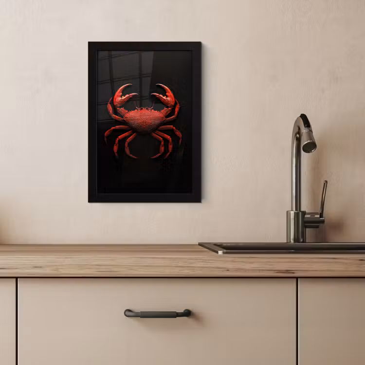 Cadre Photo - Crabe - Rouge - Poissons - Crustacés — 4