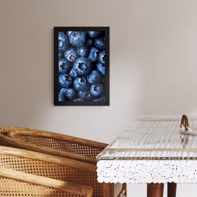 Cadre Photo - Baies - Bleu - Fruits — 1