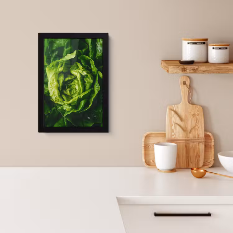 Cadre Photo - Légumes - Laitue - Verte — 2