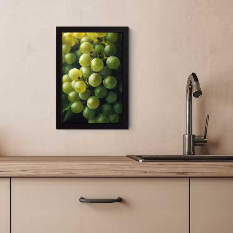 Cadre Photo - Raisins - Grappe - Vert — 2
