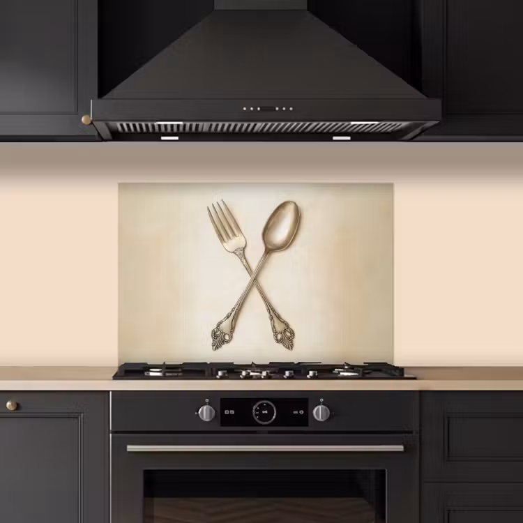 Fond de hotte - Beige - Vintage - Couverts — 5