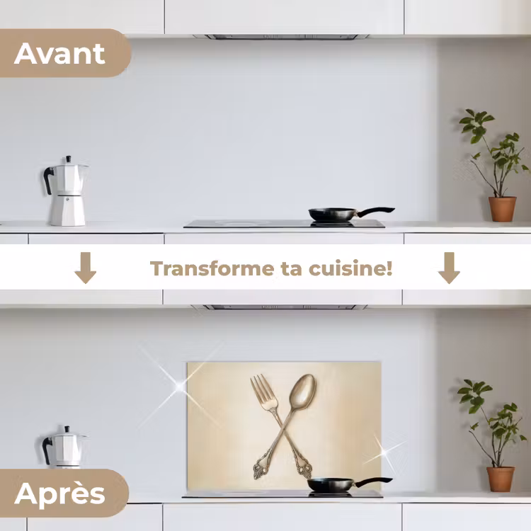 Fond de hotte - Beige - Vintage - Couverts — 7