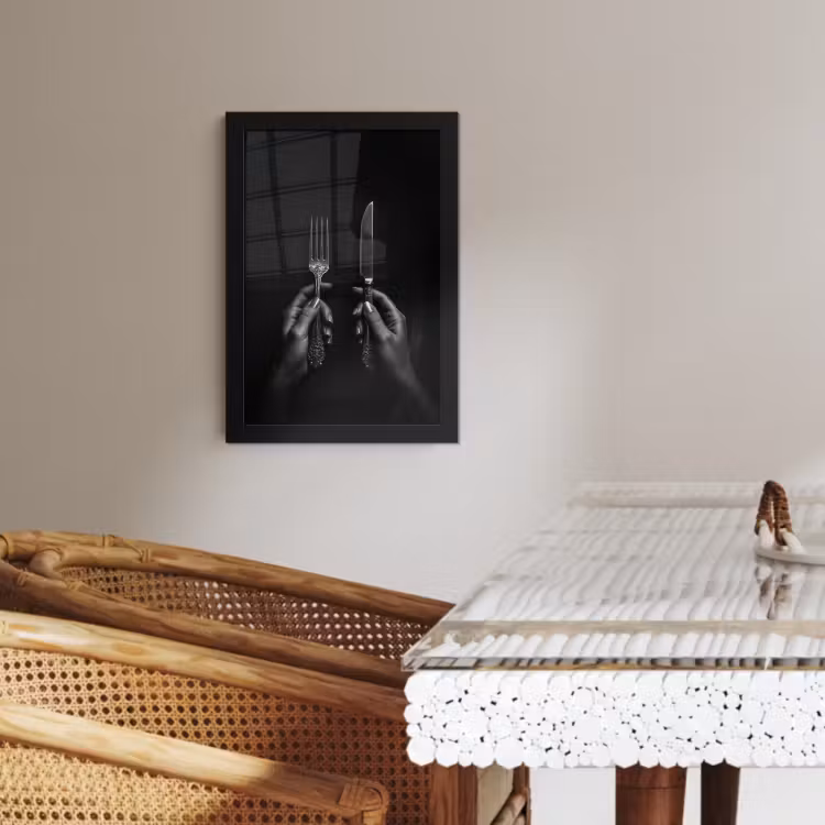 Cadre photo - Couverts - Noir - Blanc — 4