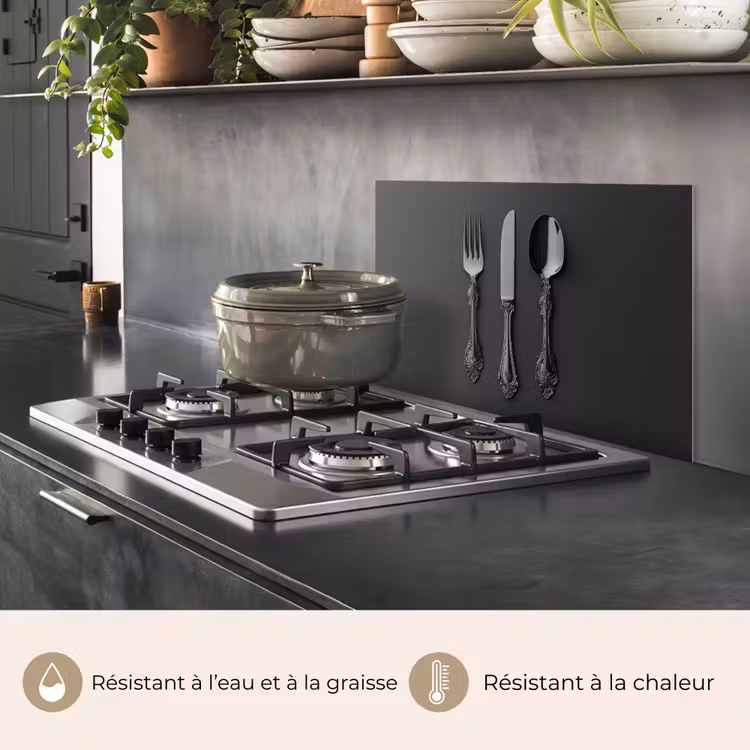 Fond de hotte - Couverts - Noirs — 2