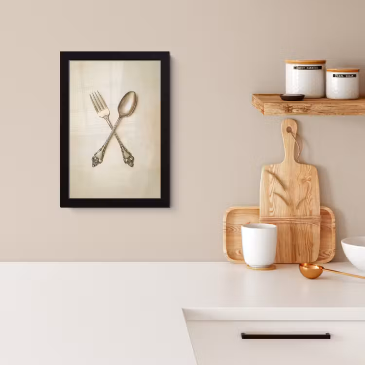 Cadre photo - Beige - Vintage - Couverts — 4
