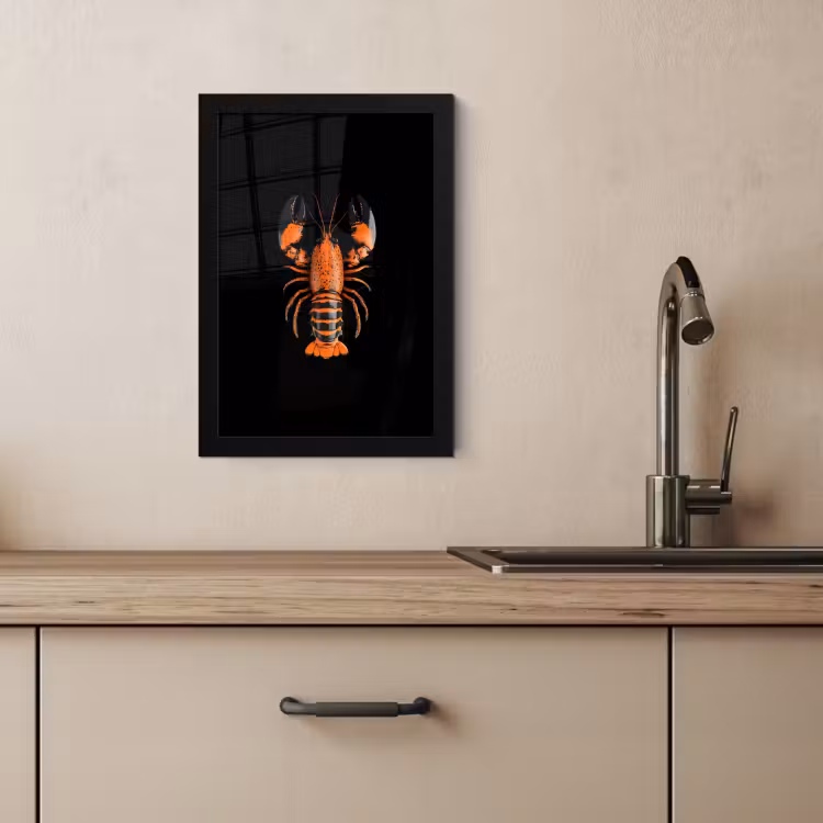 Cadre Photo - Cancer - Orange - Noir - Moderne — 2