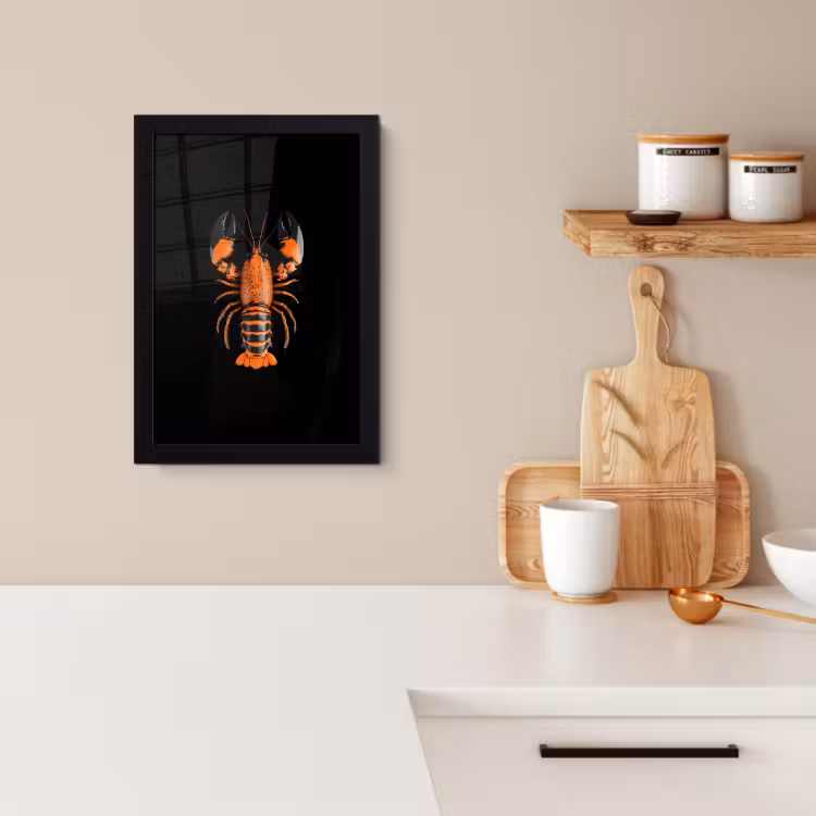 Cadre Photo - Cancer - Orange - Noir - Moderne — 3