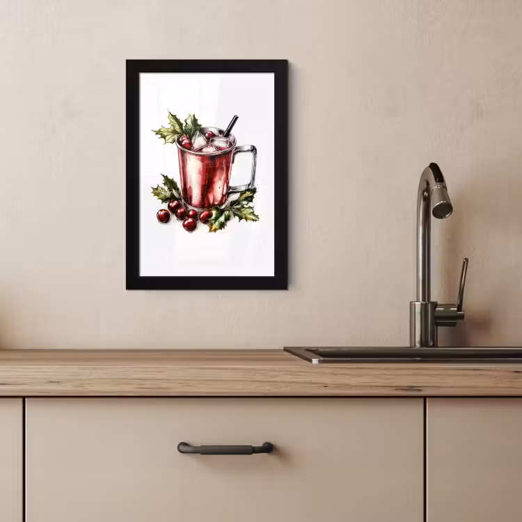 Cadre Photo - Boisson - Hiver - Cocktail - Rouge — 2