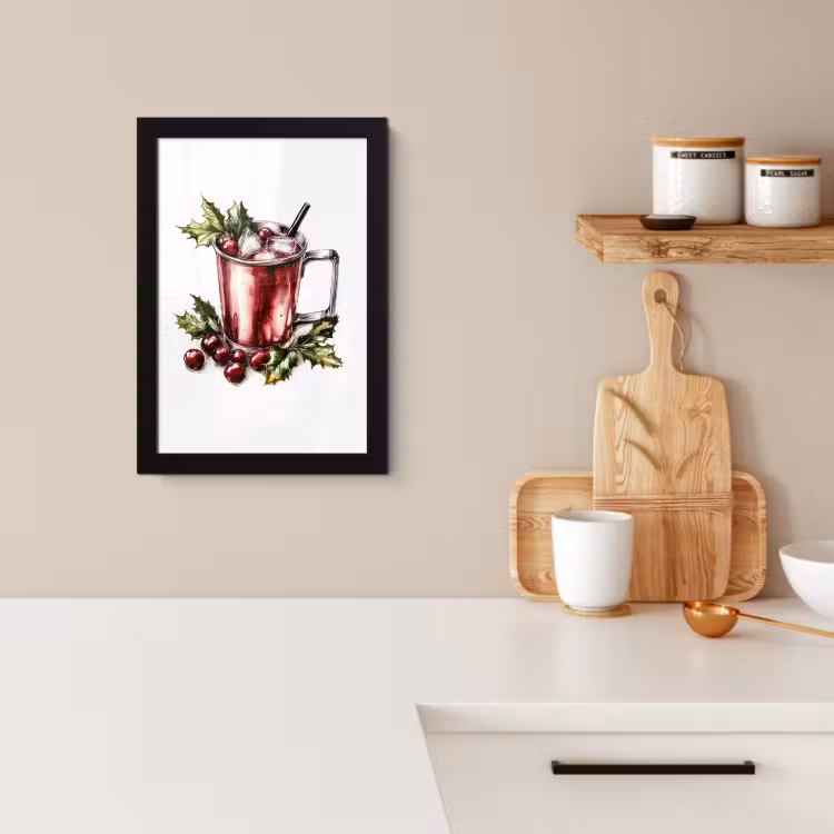 Cadre Photo - Boisson - Hiver - Cocktail - Rouge — 4