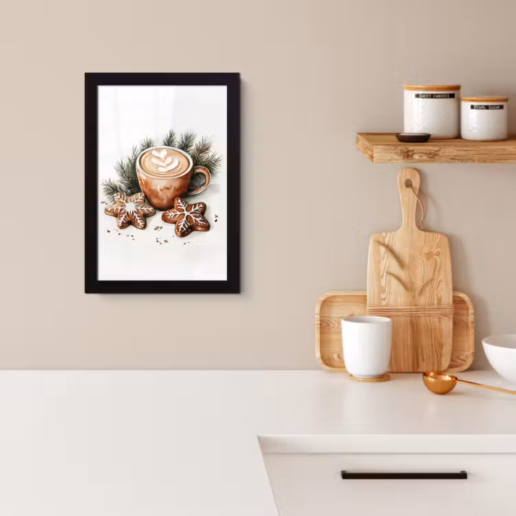 Cadre Photo - Café - Gâteau - Hiver - Art - Noël — 2