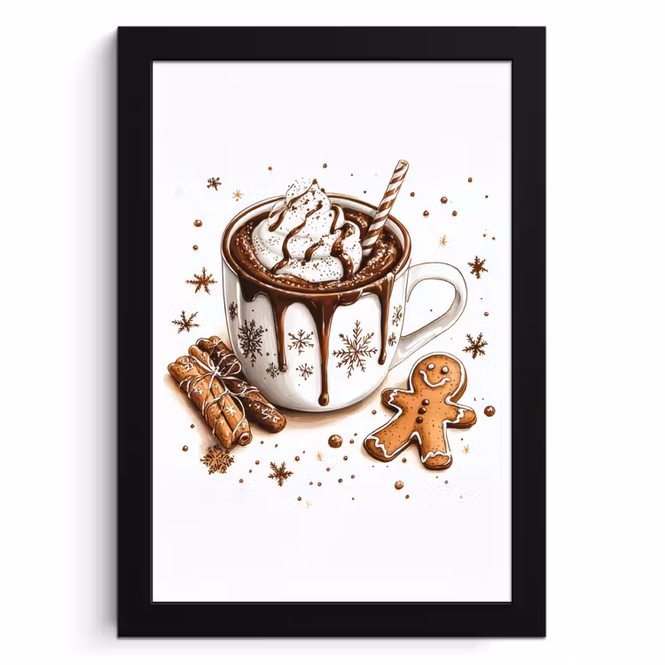 Cadre Photo - Chocomel - Décoration - Gâteau - Hiver - Noël — 1