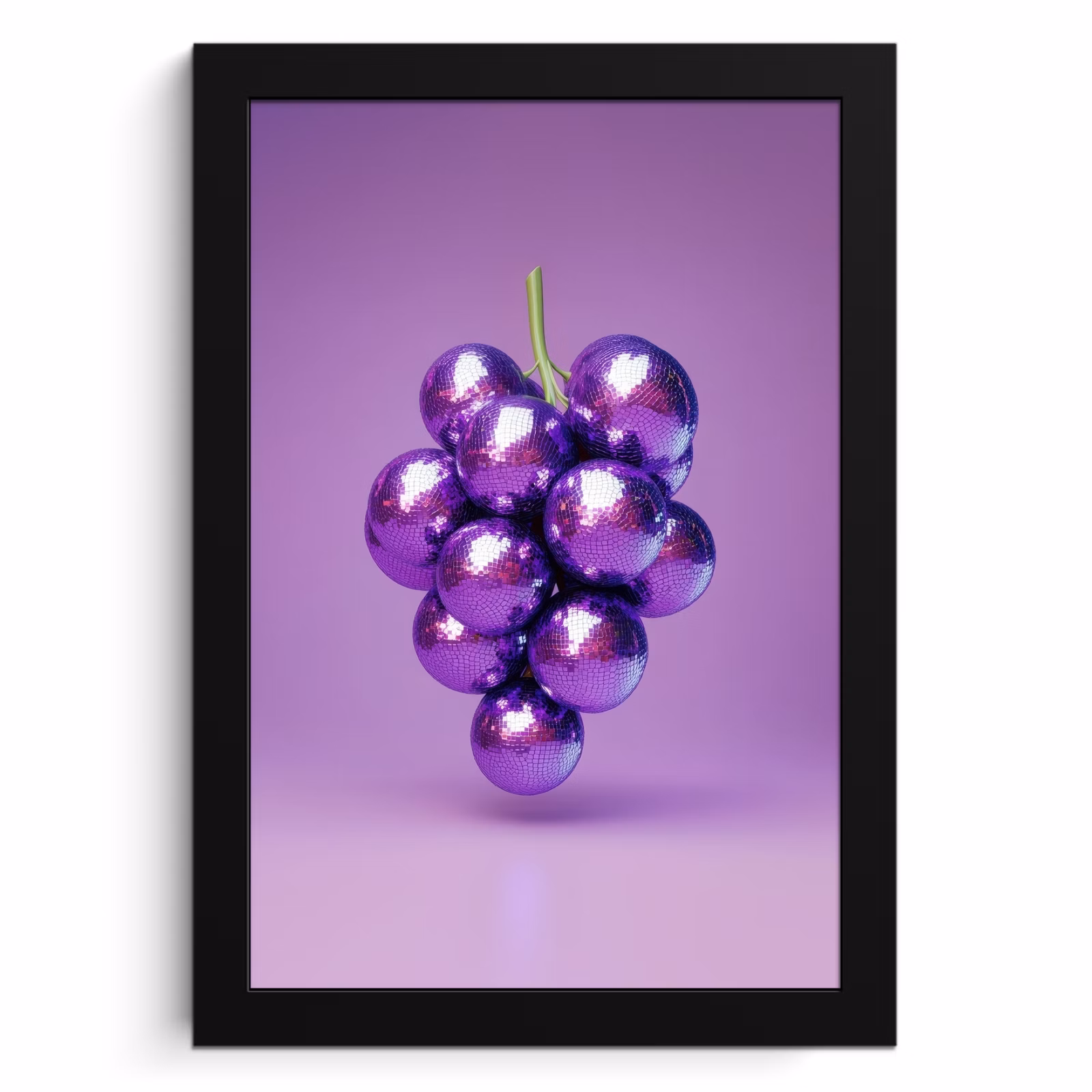 Cadre photo - Raisin - Disco - Paillettes - Violet — 1