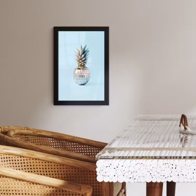 Cadre photo - Bleu - Ananas - Disco - Discoball — 4