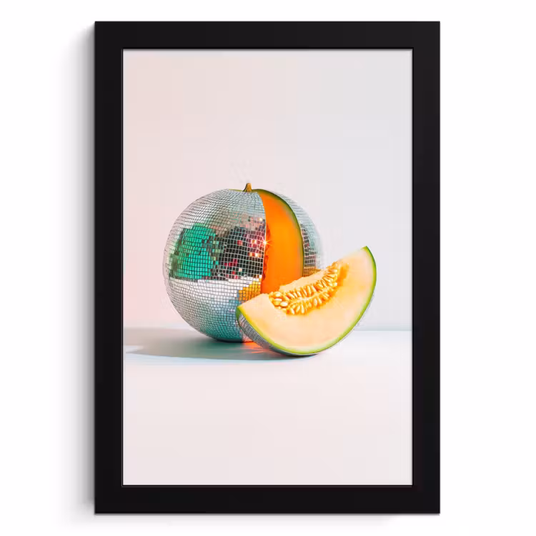 Cadre photo - Disco - Discoball - Melon - Pastel — 1