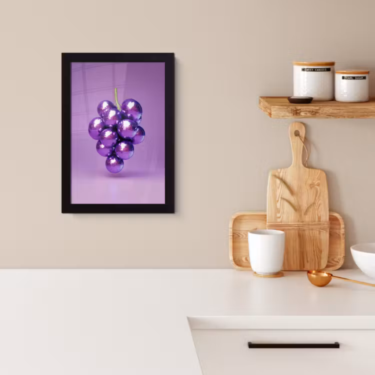 Cadre photo - Raisin - Disco - Paillettes - Violet — 2