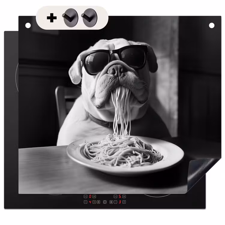 Beschemer à induction avec crochets - Chien - Bouledogue - Lunettes - Dur - Animaux — 3