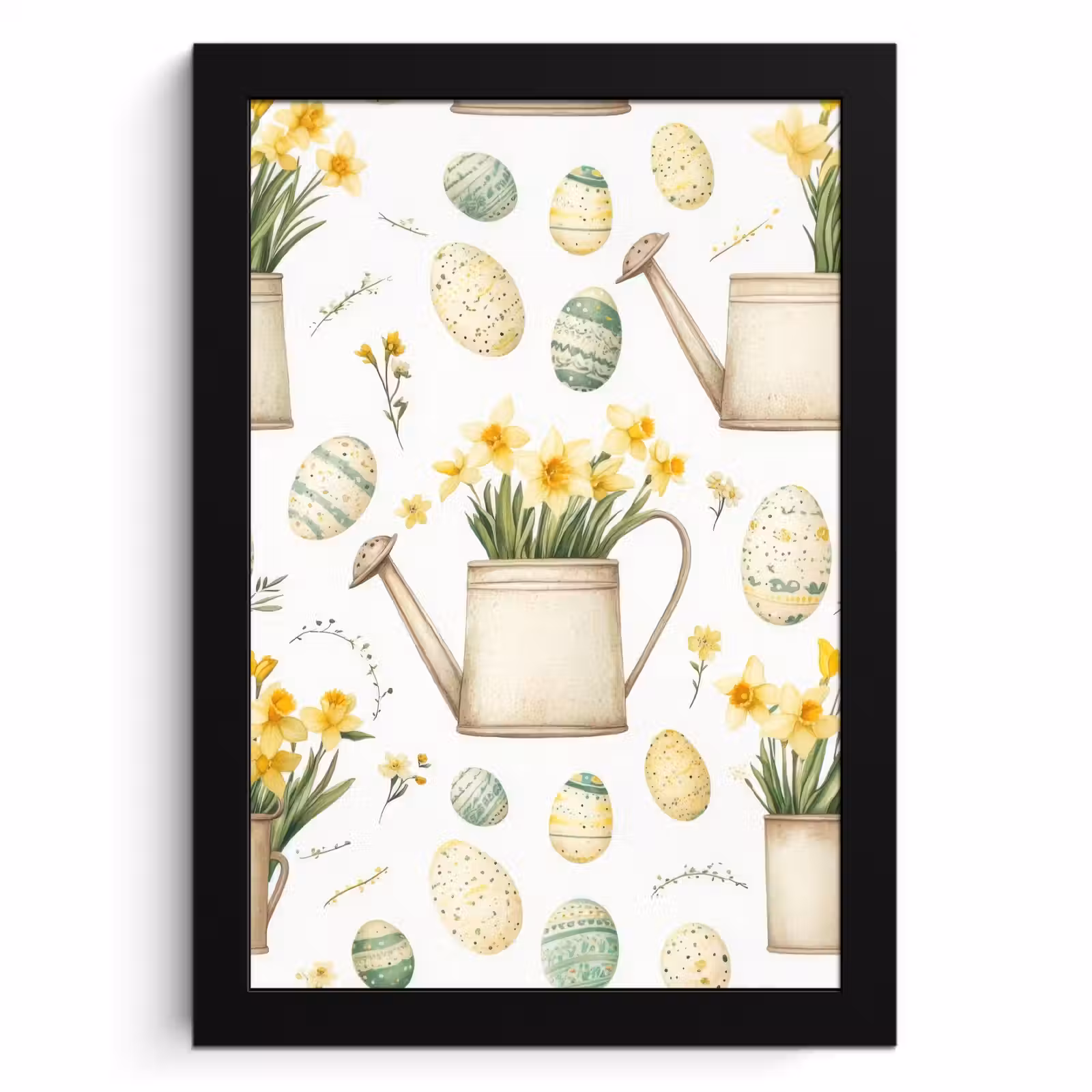 Cornice per foto - Arrosoir - Fleurs - Oeufs — 1