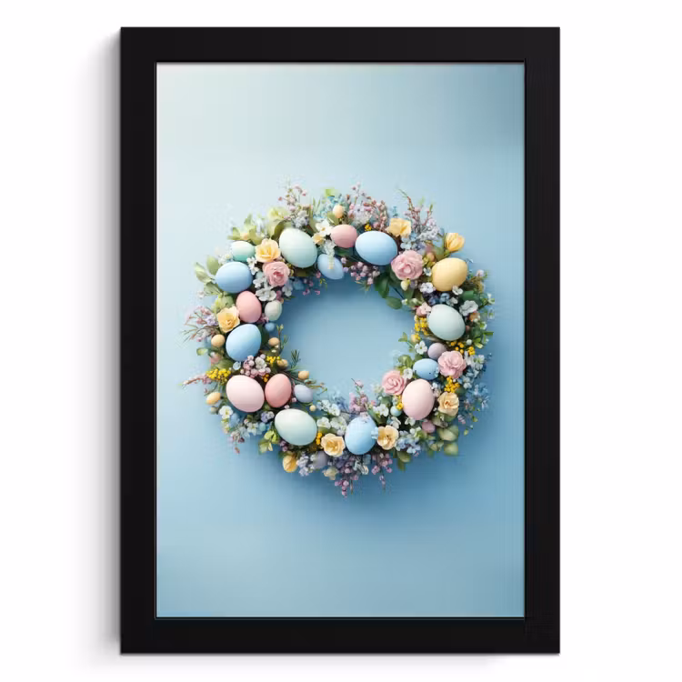 Cornice per foto - Couronne - Oeufs - Fleurs — 1